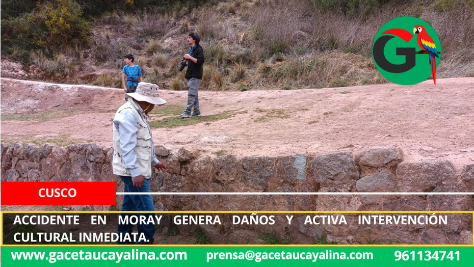Accidente en Moray provoca daños y activa intervención cultural urgente.