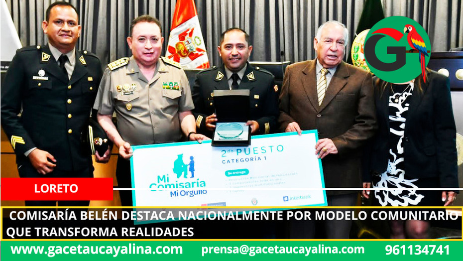 Comisaría Belén destaca nacionalmente por modelo comunitario que transforma realidades.