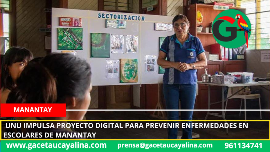 UNU impulsa proyecto digital para prevenir enfermedades en escolares de Manantay.