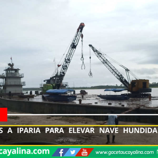 Llegan grúas a Iparía para elevar nave hundida en séptimo día de naufragio