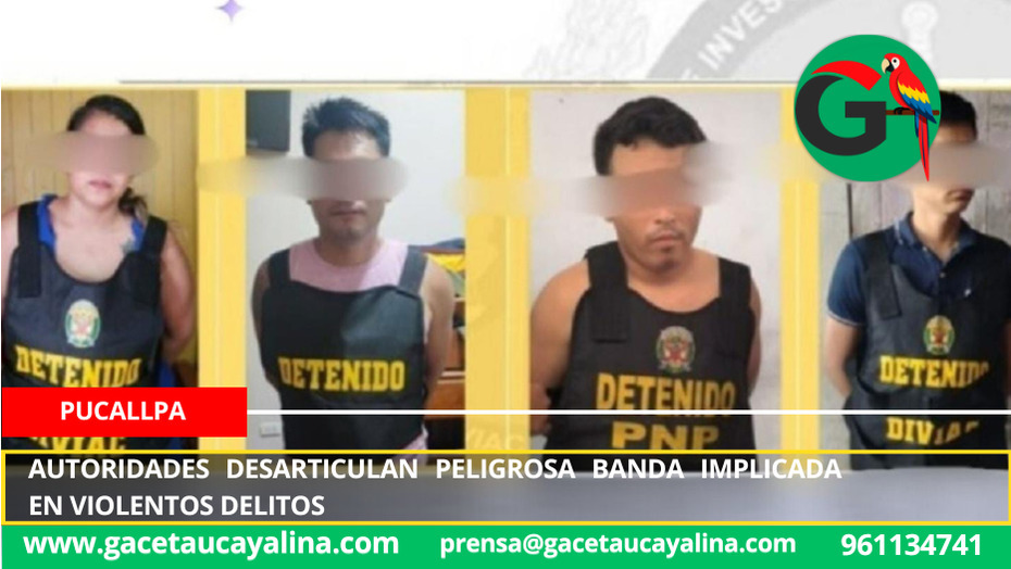 Autoridades desarticulan peligrosa banda implicada en violentos delitos.