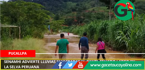Senamhi advierte lluvias moderadas durante feriado largo en la selva peruana