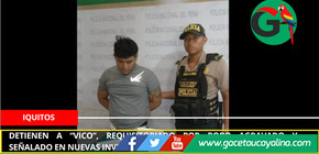 Detienen a “Vico”, requisitoriado por robo agravado y señalado en nuevas investigaciones delictivas en Iquitos.