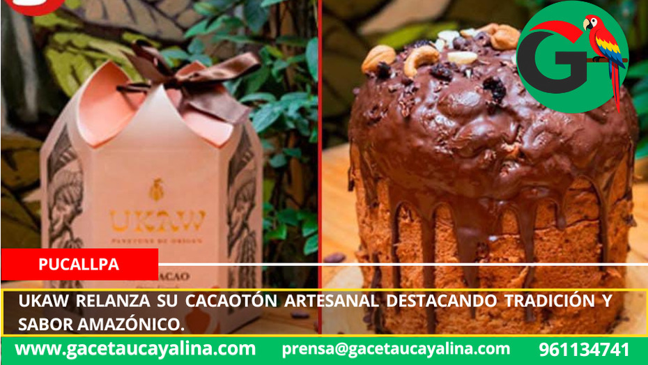 Ukaw relanza su Cacaotón artesanal destacando tradición y sabor amazónico
