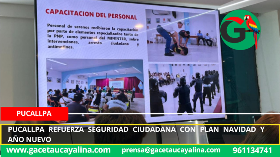 Pucallpa refuerza seguridad ciudadana con plan Navidad y Año Nuevo