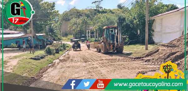 Municipalidad de la Provincia de Ucayali limpia calles Petro Perú y José Olaya