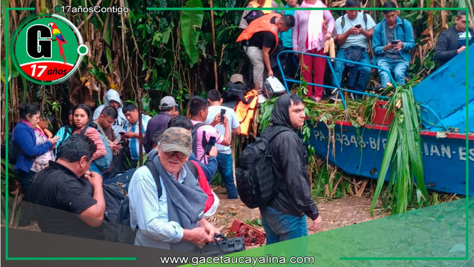 Embarcación naufraga con más de 140 pasajeros en ruta Satipo - Atalaya