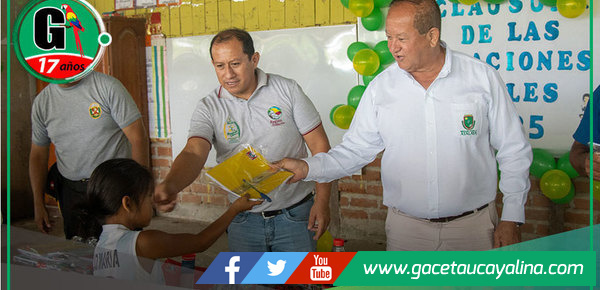 Alcalde de Atalaya clausura Vacaciones Útiles 2025 con la PNP