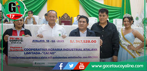 Alcalde de Atalaya entrega fondos para desarrollo con Procompite