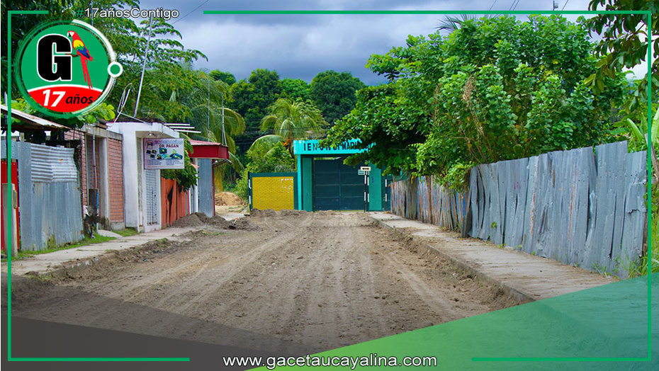 Municipalidad de Atalaya optimiza acceso a colegio Mariscal Cáceres