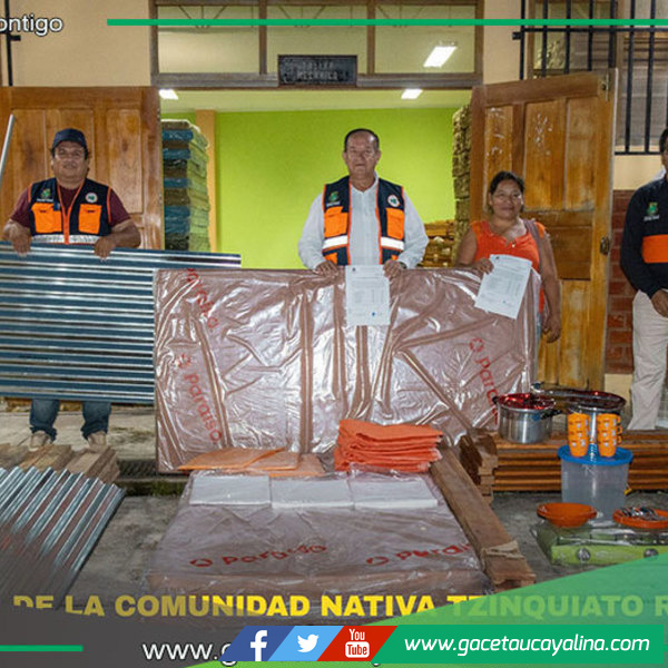 Atalaya entrega ayuda humanitaria a comunidad nativa afectada por siniestro