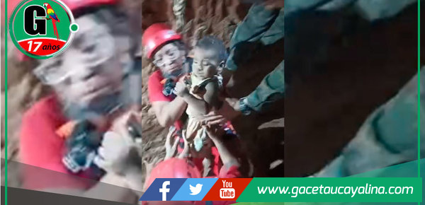 Niño rescatado tras 18 horas en pozo de 12 metros