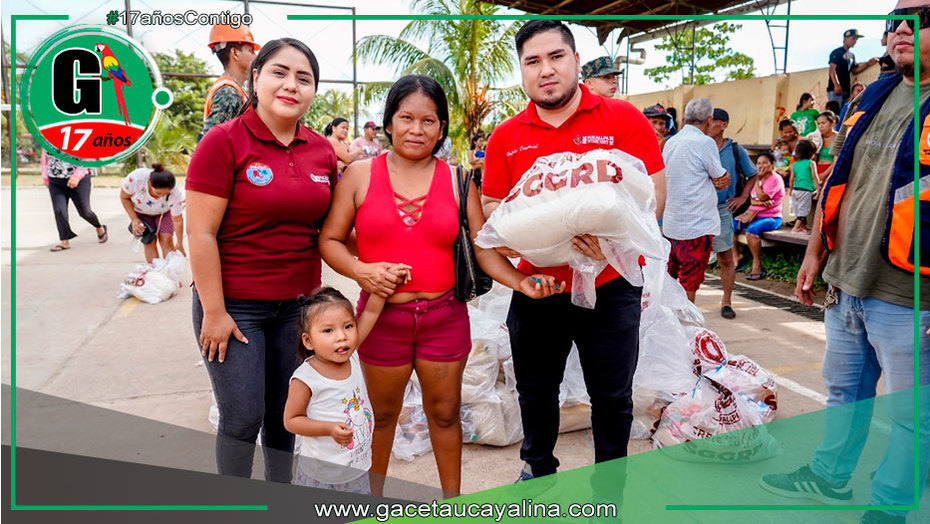 Continúa entrega de ayuda humanitaria en callería - Pucallpa