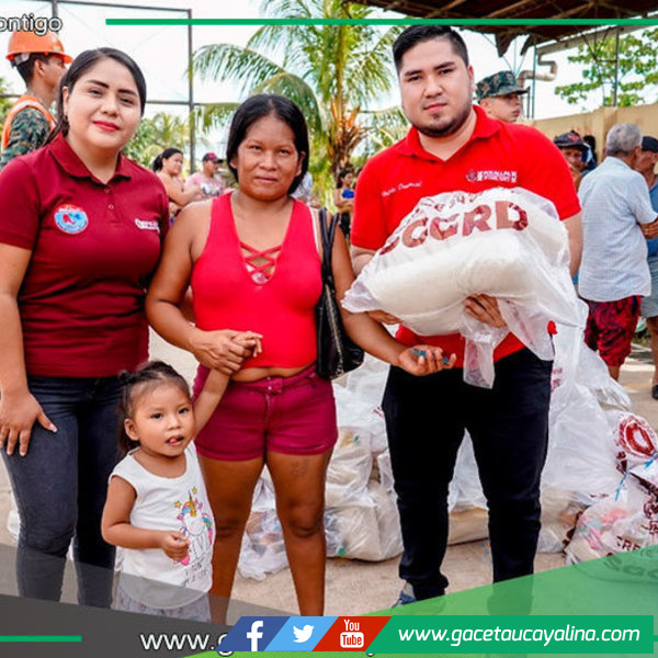 Continúa entrega de ayuda humanitaria en callería - Pucallpa