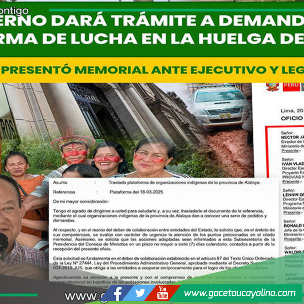 Alcalde atalayino Logra fondos para carretera Atalaya-Puerto Ocopa