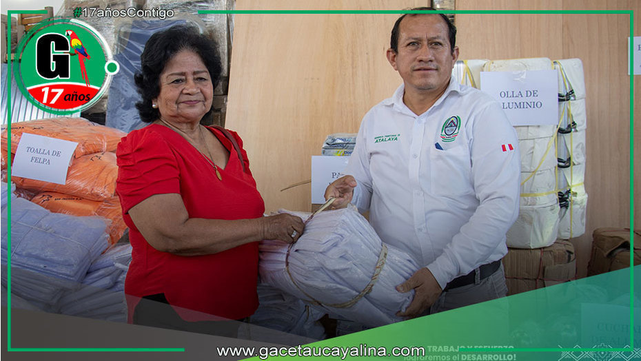 Atalaya recibe materiales de ayuda humanitaria esencial