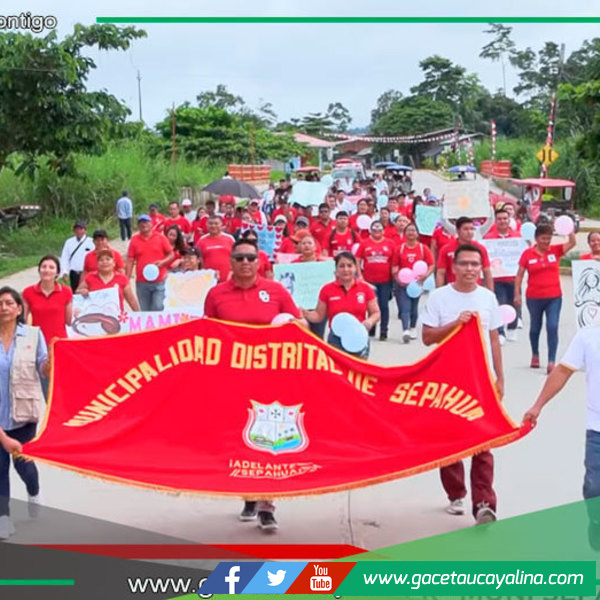 Pasacalle en Sepahua celebra vida y salud