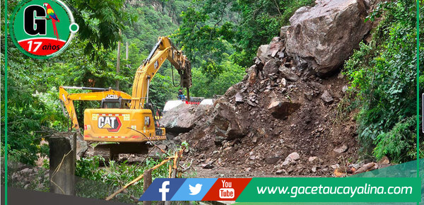Derrumbe en kilómetro 269 bloquea carretera Paita-Yurimaguas