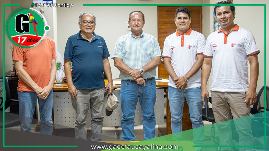Alcalde de Atalaya se reúne con Cáritas para proyecto Amazonia Resiliente