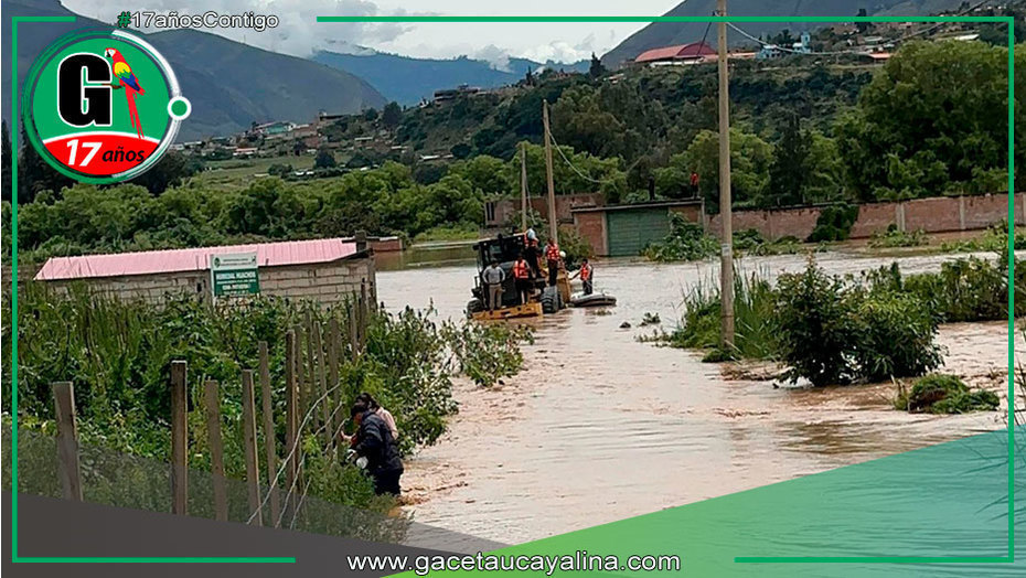 Seis distritos de Huánuco afectados por inundaciones