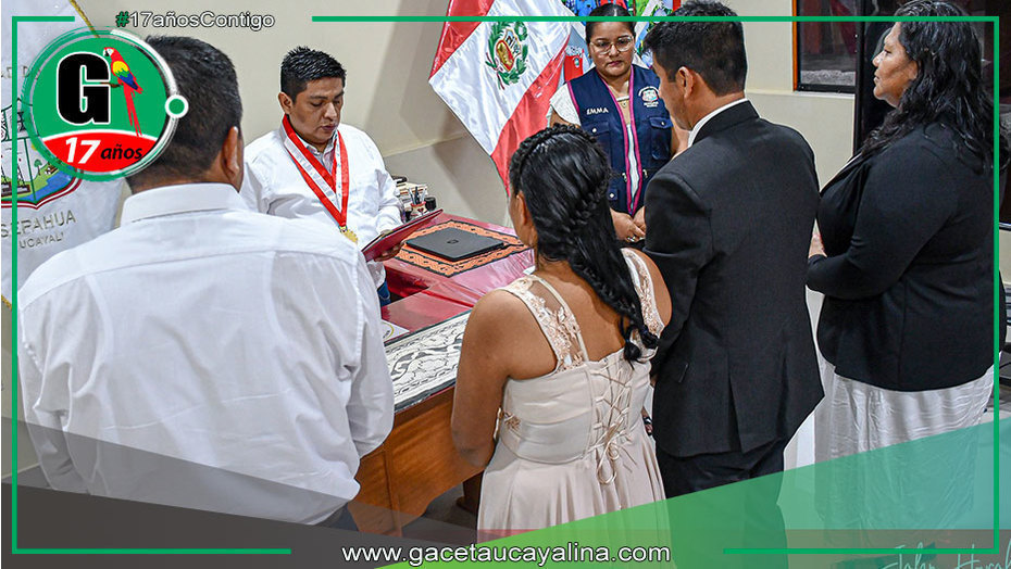 Geler Dávila y Diana Plaza celebran primer matrimonio civil 2025 en Sepahua