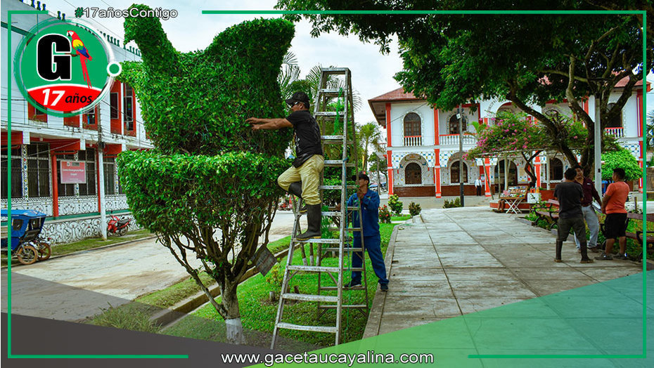 Municipalidad de Ucayali interviene calles y plazas de Contamana
