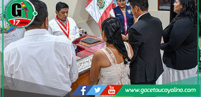 Geler Dávila y Diana Plaza celebran primer matrimonio civil 2025 en Sepahua