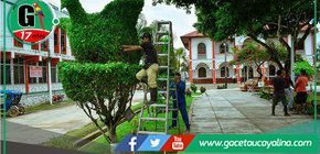 Municipalidad de Ucayali interviene calles y plazas de Contamana