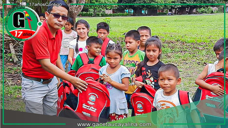 Sepahua: mochilas equipadas llegan a Comunidad Nativa Paraíso