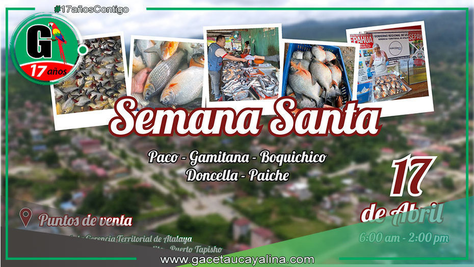 Semana Santa impulsa venta de pescado local en Atalaya