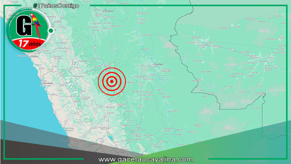 Esta mañana Sismo de magnitud 5.3 remeció Huánuco sin causar daños