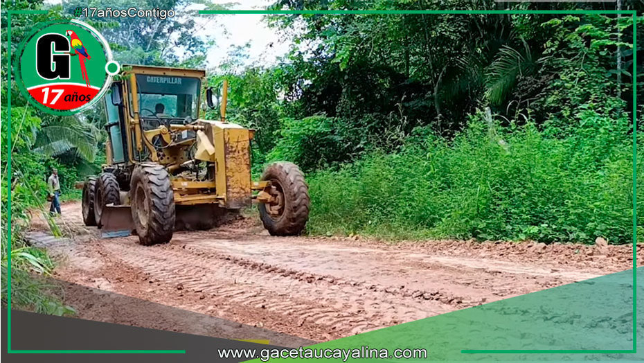 Municipalidad de Ucayali - Contamana impulsa mantenimiento de vía rural