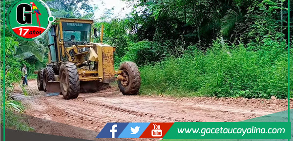 Municipalidad de Ucayali - Contamana impulsa mantenimiento de vía rural