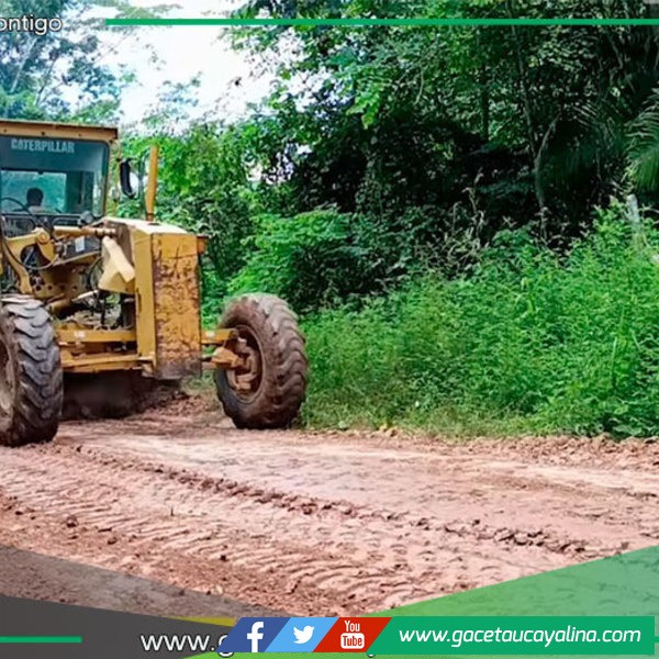 Municipalidad de Ucayali - Contamana impulsa mantenimiento de vía rural