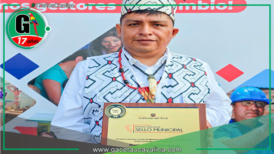 Sepahua recibe Sello Municipal Oro por gestión social destacada