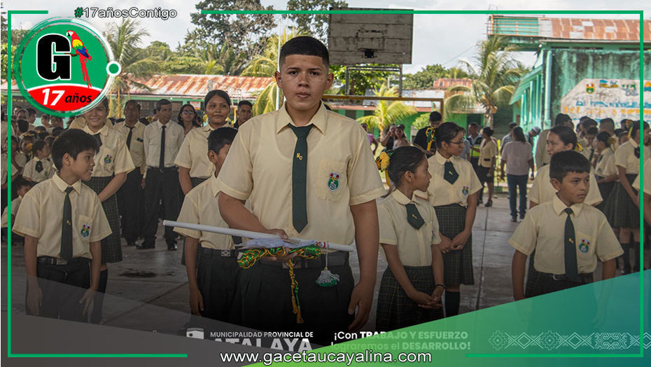 Municipalidad de Atalaya juramenta brigadieres en colegio Mariscal Cáceres