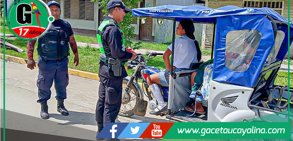 Sepahua refuerza control para evitar menores en mototaxis