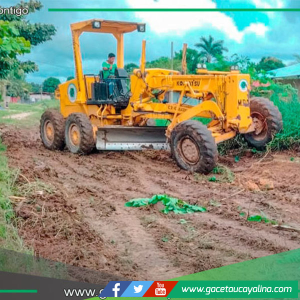 Municipalidad Atalaya mejora calles del A.H. 8 de Mayo