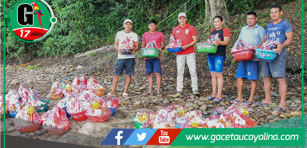 Municipalidad de Sepahua entregó canastas en 28 comunidades