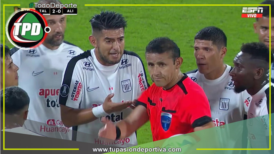 Zambrano se gana una roja en la Libertadores