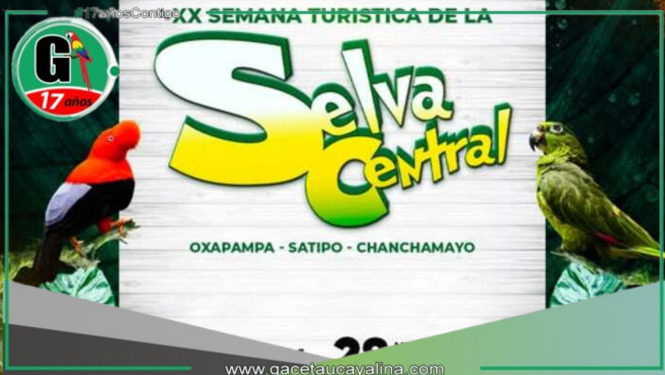 Todo listo para el lanzamiento oficial de la XX Semana Turística de la Selva Central 2025
