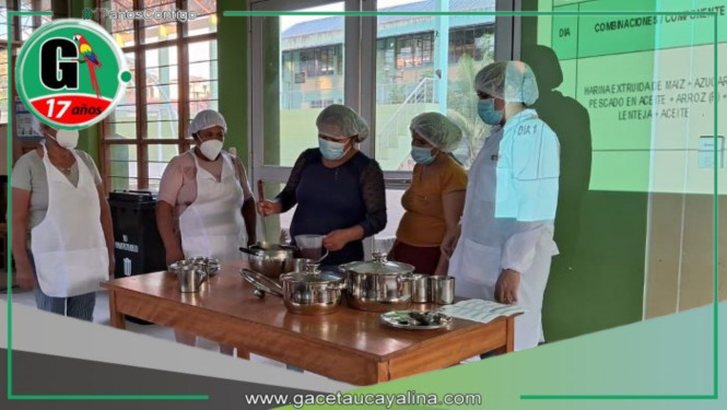 Capacitan a manipuladores de alimentos en Mazuko para mejorar servicio de alimentación escolar