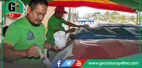 Mototaxistas participan en campaña de placas en Atalaya