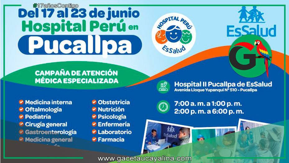 EsSalud brindará atención médica especializada en Ucayali