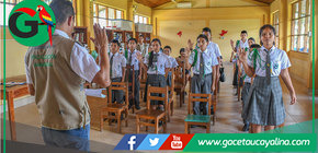 Estudiantes de Sepahua juramentan como promotores ambientales escolares