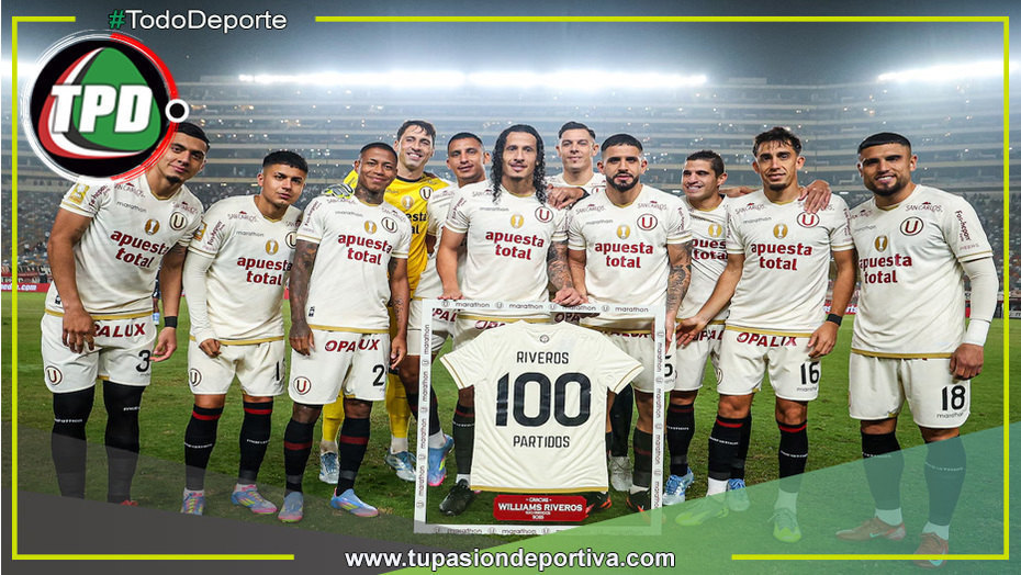 Williams Riveros llegó a 100 partidos con Universitario