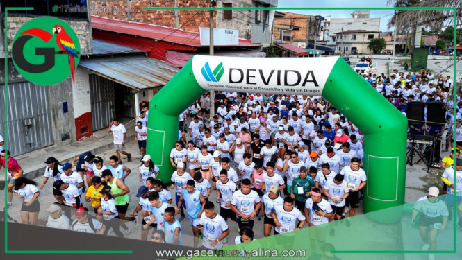 Más de 1200 personas participaron en el Festival Atlético “Yo Vivo Sin Drogas” en la capital loretana