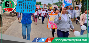 Adolescentes del SOA Madre de Dios se suman a “Caminata por la Paz” para promover la convivencia pacífica en Tambopata
