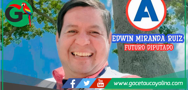Candidato Edwin Miranda destaca formación académica en Ucayali