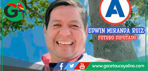 Candidato Edwin Miranda destaca formación académica en Ucayali